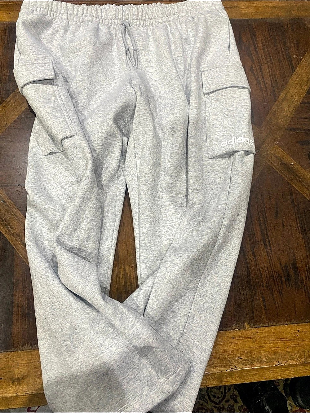 adidas Women Lin FL Cargo Pants Gray 3X NWT